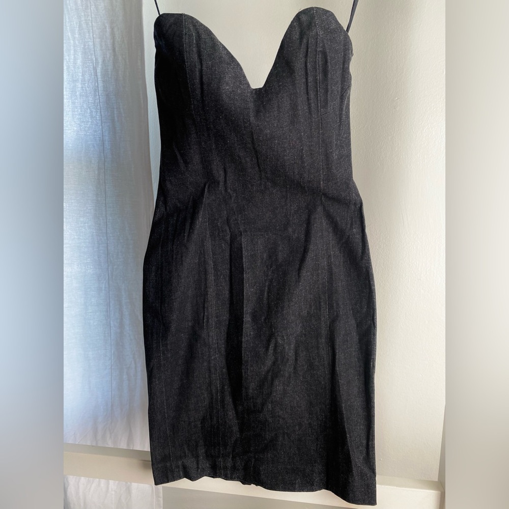 Follow Your Heart Dress in Blackened Demin